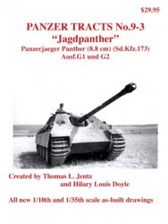 "Jagdpanther" Panzerjaeger Panther (8.8 cm) (Sd.Kfz.173) Ausf.G 1 und G2 (Panzer Tracts No.09-03)