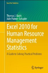 Excel 2010 for human resource management statistics: a guide to solving practical problems