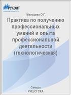 Практика по получению профессиональных умений и опыта профессиональной деятельности 