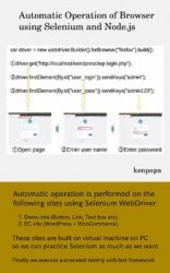 Automatic Operation of Browser using Selenium and Node.js