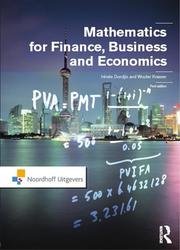 Mathematics for Finance, Business and Economics