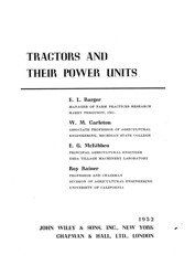 Tractors and Their Power Units